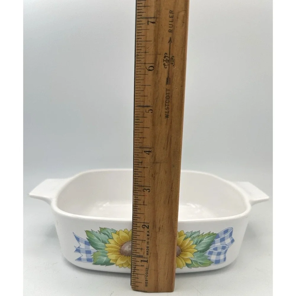 Vintage Corning Ware Sunsations Sunflower A-1-B Casserole Dish 1L No Lid